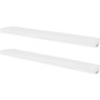 Wall shelves 4 units white 100 cm by , Shelves and shelves - Ref: Foro24-275999, Price: 108,04 €, Discount: %