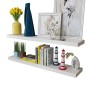 Wall shelves 4 units white 100 cm by , Shelves and shelves - Ref: Foro24-275999, Price: 108,04 €, Discount: %