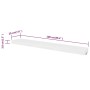 Wall shelves 4 units white 100 cm by , Shelves and shelves - Ref: Foro24-275999, Price: 108,04 €, Discount: %