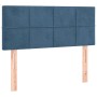 Box spring bed with dark blue velvet mattress 90x190 cm by , Beds and slatted bases - Ref: Foro24-3127467, Price: 318,33 €, D...