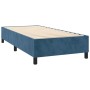 Cama box spring con colchón terciopelo azul oscuro 90x190 cm de , Camas y somieres - Ref: Foro24-3129127, Precio: 371,00 €, D...