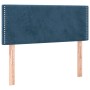 Box spring bed with dark blue velvet mattress 90x190 cm by , Beds and slatted bases - Ref: Foro24-3130875, Price: 328,22 €, D...