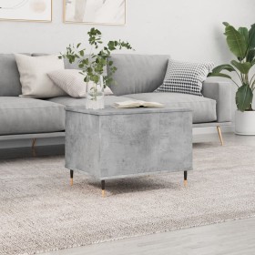 Plywood gray concrete coffee table 60x44.5x45 cm by , Coffee table - Ref: Foro24-830944, Price: 47,42 €, Discount: %