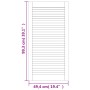 Puerta de armario de lamas 2 uds madera de pino 99,3x49,4 cm de , Puertas de armarios - Ref: Foro24-151137, Precio: 72,35 €, ...