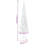 Árbol de Navidad delgado blanco 210 cm de , Arboles de navidad - Ref: Foro24-329210, Precio: 35,99 €, Descuento: %