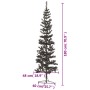 Schwarzer schlanker Weihnachtsbaum 180 cm von , Weihnachtsbäume - Ref: Foro24-329219, Preis: 33,78 €, Rabatt: %