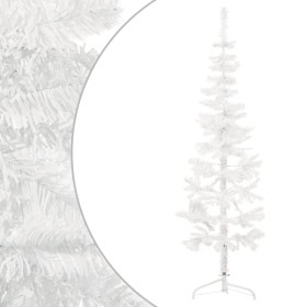 Halber künstlicher Weihnachtsbaum mit weißem Ständer 120 cm von , Weihnachtsbäume - Ref: Foro24-344565, Preis: 13,99 €, Rabat...