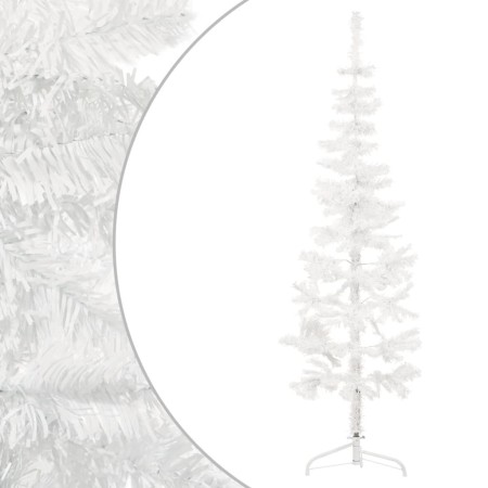 Half artificial Christmas tree with white stand 120 cm by , Christmas trees - Ref: Foro24-344565, Price: 13,14 €, Discount: %