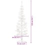 Halber künstlicher Weihnachtsbaum mit weißem Ständer 120 cm von , Weihnachtsbäume - Ref: Foro24-344565, Preis: 13,14 €, Rabat...