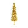 Artificial half Christmas tree with golden stand 150 cm by , Christmas trees - Ref: Foro24-344590, Price: 13,15 €, Discount: %