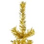 Medio árbol de Navidad artificial con soporte dorado 150 cm de , Arboles de navidad - Ref: Foro24-344590, Precio: 14,63 €, De...