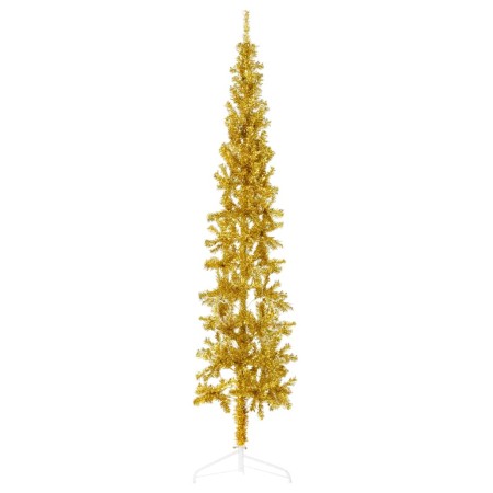 Artificial half Christmas tree with golden stand 210 cm by , Christmas trees - Ref: Foro24-344592, Price: 17,61 €, Discount: %