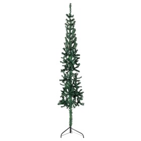 Artificial half Christmas tree with green stand 210 cm by , Christmas trees - Ref: Foro24-344602, Price: 16,70 €, Discount: %