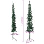 Artificial half Christmas tree with green stand 210 cm by , Christmas trees - Ref: Foro24-344602, Price: 16,69 €, Discount: %