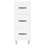 Tall white plywood highboard 34.5x34x180 cm by , Sideboards - Ref: Foro24-3199265, Price: 107,30 €, Discount: %