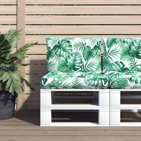 Cushions for pallets, 2 units, leaf print fabric by , Cushions for chairs and sofas - Ref: Foro24-360846, Price: 32,99 €, Dis...