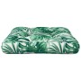 Cushion for pallets, leaf print fabric, 60x61.5x10 cm by , Cushions for chairs and sofas - Ref: Foro24-360890, Price: 19,07 €...