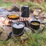 Esschert Design 4-piece black outdoor cookware set FF215 by Esschert Design, Tableware and kitchen utensils for camping - Ref...