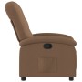 Sillón reclinable de tela marrón de , Sillones - Ref: Foro24-371731, Precio: 221,33 €, Descuento: %