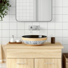 Lavabo sobre encimera redondo cerámica multicolor Φ41x14 cm de , Lavabos - Ref: Foro24-155056, Precio: 107,79 €, Descuento: %