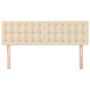 Headboards 2 units cream-colored fabric 72x5x78/88 cm by , Headboards and footboards - Ref: Foro24-346461, Price: 61,77 €, Di...