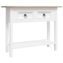 Corona Range console table in white Mexican pine 90x34.5x73 cm by , Side tables - Ref: Foro24-282646, Price: 92,90 €, Discoun...