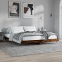 Estructura de cama madera de ingeniería roble ahumado 160x200cm de , Camas y somieres - Ref: Foro24-832130, Precio: 118,65 €,...