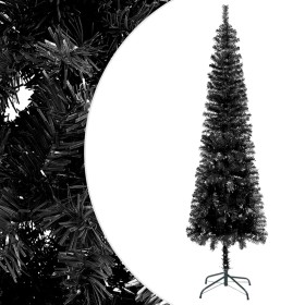 Black slim Christmas tree 240 cm by , Christmas trees - Ref: Foro24-329221, Price: 29,34 €, Discount: %