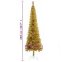 Goldener schlanker Weihnachtsbaum 210 cm von , Weihnachtsbäume - Ref: Foro24-329235, Preis: 32,99 €, Rabatt: %