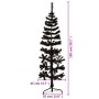 Künstlicher halber Weihnachtsbaum mit schwarzem Ständer 150 cm von , Weihnachtsbäume - Ref: Foro24-344575, Preis: 13,19 €, Ra...