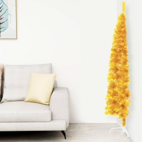 Artificial half Christmas tree with golden stand 120 cm by , Christmas trees - Ref: Foro24-344589, Price: 9,67 €, Discount: %