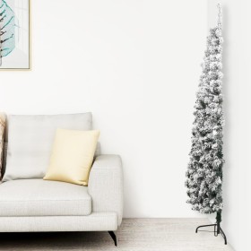 Halbschmaler künstlicher Weihnachtsbaum mit Schnee 120 cm von , Weihnachtsbäume - Ref: Foro24-344604, Preis: 30,99 €, Rabatt: %