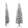 Half narrow artificial Christmas tree with snow 120 cm by , Christmas trees - Ref: Foro24-344604, Price: 30,01 €, Discount: %