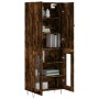 Tall smoked oak plywood sideboard 69.5x34x180 cm by , Sideboards - Ref: Foro24-3198070, Price: 154,99 €, Discount: %