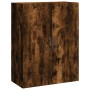 Tall smoked oak plywood sideboard 69.5x34x180 cm by , Sideboards - Ref: Foro24-3198070, Price: 154,99 €, Discount: %