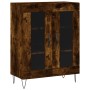 Tall smoked oak plywood sideboard 69.5x34x180 cm by , Sideboards - Ref: Foro24-3198070, Price: 154,99 €, Discount: %