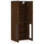 Aparador alto madera contrachapada marrón roble 69,5x34x180 cm de , Aparadores - Ref: Foro24-3198072, Precio: 152,97 €, Descu...