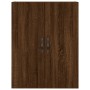 Aparador alto madera contrachapada marrón roble 69,5x34x180 cm de , Aparadores - Ref: Foro24-3198072, Precio: 152,97 €, Descu...