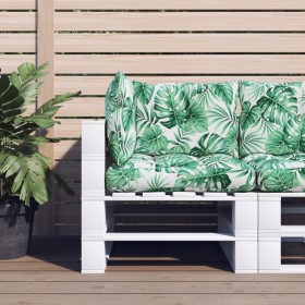 Cushions for pallets 3 units leaf print fabric by , Cushions for chairs and sofas - Ref: Foro24-360868, Price: 35,99 €, Disco...