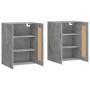 Armarios de pared 2 uds madera de ingeniería gris hormigón de , Aparadores - Ref: Foro24-3198053, Precio: 136,25 €, Descuento: %