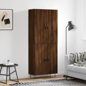 Tall oak brown plywood sideboard 69.5x34x180 cm by , Sideboards - Ref: Foro24-3198064, Price: 145,99 €, Discount: %