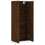 Aparador alto madera contrachapada marrón roble 69,5x34x180 cm de , Aparadores - Ref: Foro24-3198064, Precio: 149,54 €, Descu...