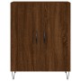 Aparador alto madera contrachapada marrón roble 69,5x34x180 cm de , Aparadores - Ref: Foro24-3198064, Precio: 149,54 €, Descu...