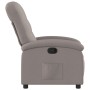 Sillón reclinable de tela gris taupe de , Sillones - Ref: Foro24-371735, Precio: 219,80 €, Descuento: %