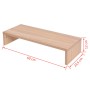 Chipboard display support 60x23.5x12 cm beige by vidaXL, TV Furniture - Ref: Foro24-243660, Price: 30,99 €, Discount: %