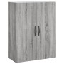 Aparador alto madera contrachapada gris sonoma 69,5x34x180 cm de , Aparadores - Ref: Foro24-3198087, Precio: 166,52 €, Descue...