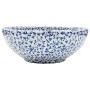 White and blue ceramic round countertop washbasin Φ41x14 cm by , Sinks - Ref: Foro24-155050, Price: 107,79 €, Discount: %