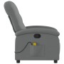 Dark Gray Fabric Reclining Massage Chair by , Armchairs - Ref: Foro24-371740, Price: 233,58 €, Discount: %