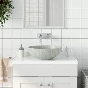 Round gray ceramic countertop washbasin Φ41x14 cm by , Sinks - Ref: Foro24-155059, Price: 106,31 €, Discount: %