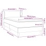 Cama box spring con colchón terciopelo rosa 90x190 cm de , Camas y somieres - Ref: Foro24-3127408, Precio: 314,31 €, Descuent...